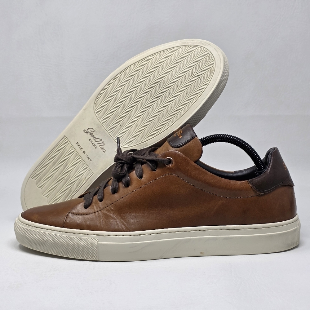 Good Man Brand Mens Legend Cognac Low Tops Sneakers Shoes Size 10 Pre-owned - Picture 1 of 11